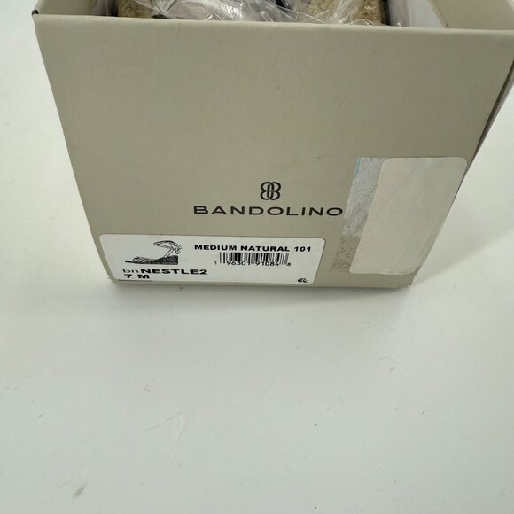 Bandolino Womens Ribbon Tie Espadrille Wedge Sandals 7M Medium Natural - Picture 8 of 9